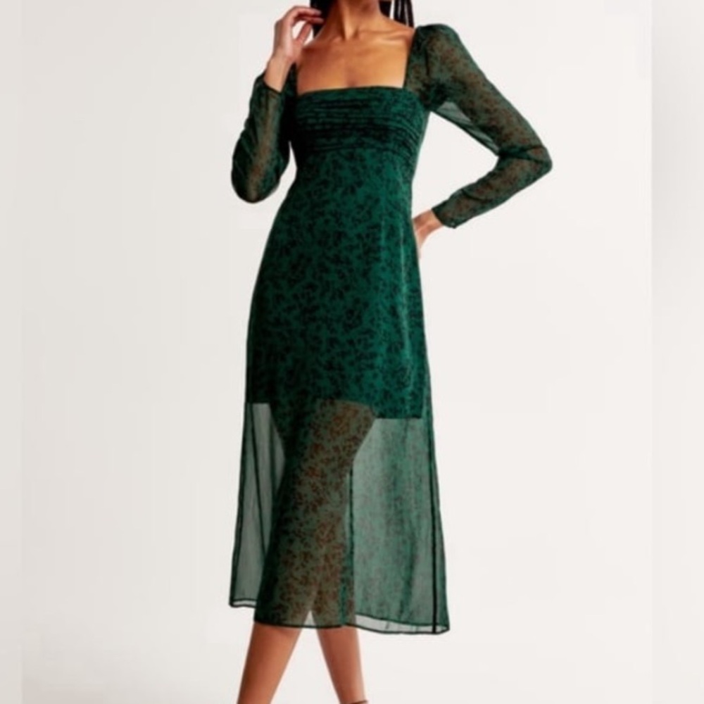 Sheer Midi Dress